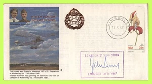 South Africa 1981 Aviation Pioneers, Viscount 150, Flown & signed Cover - Picture 1 of 2