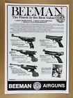 1983 Beeman Airguns Air Pistols 6 Models Illustrated Vintage Print Ad