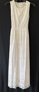 Nuevo con etiquetas Vineyard Vines Blanco Bordado Ojales Maxi Vestido Talla 00 $288 - Imagen 1 de 8