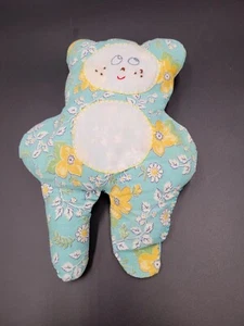 Vintage Handmade Stuffed Bear Floral Cottage Country Embroidered  - Picture 1 of 5