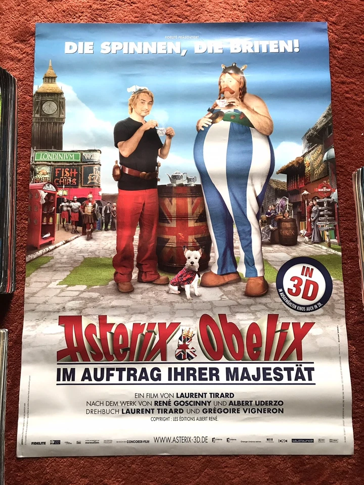 Asterix & Obelix im Auftrag ihrer Majestät Kinoplakat Poster A0, 84x119cm, - Bild 1 von 1