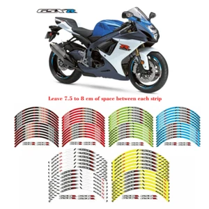 Pegatinas de cinta a rayas de llanta de motocicleta para SUZUKI GSXR 600/750/1000 - Imagen 1 de 38