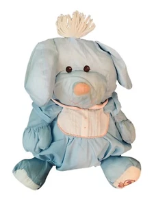 Vintage Fisher Price 1986 Puffalump Stofftier blauer Hase mit abnehmbarem Strampler - Bild 1 von 11