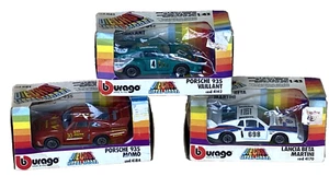 Spielzeug Burago Porsche 935 Vaillant MOMO Vintage Diecast Auto Modell 3 Stück mit Box - Bild 1 von 14