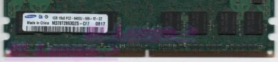 Memoria Samsung DDR2-800 RAM PC2-6400U 1Rx8 M378T2863QZS-CF7  - 1GB - Immagine 1 di 2