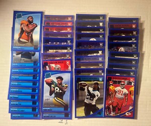 Lot Of 40 2018 Panini Donruss Rookie Press Proof Blue Football RC Rookie