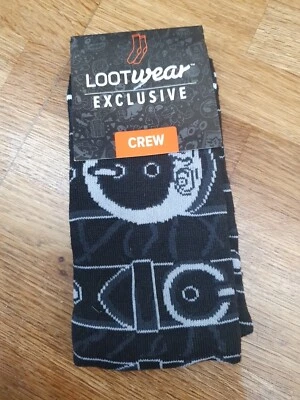 Edward Scissor Hands Exclusive Crew Socks Rare Loot 6-12 - Image 1 of 2