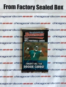 2003 Bowman Football HOBBY Pack Look4 Tony Romo Polamalu Palmer Witten Rookie - Picture 1 of 12