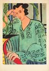 Hungarian Girl in Green Blouse by Henri Matisse Vintage Art Postcard Unposted