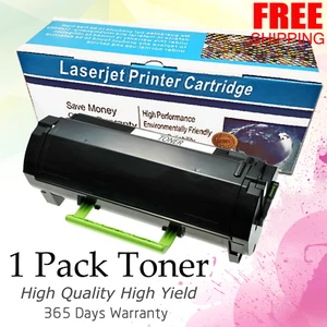 1 Pack 50F1H00 501H Toner for Lexmark MS310d MS312dn MS410d MS415dn MS610dtn 5K - Afbeelding 1 van 2