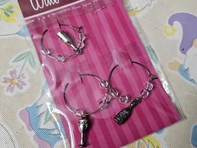 NUEVO Paquete de 3 dijes para botellas de vino cuentas borrachas Devrian Global Industries Añadir a regalos Foto 1 de 3