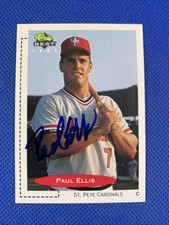 1991 Classic Best Paul Ellis #81 Auto Signed Autograph Cardinals 