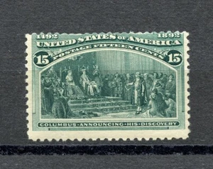 KMC4076-U.S. #238 (U117) Announcing His Discovery, M, H, F, CV$200.00 - Picture 1 of 2