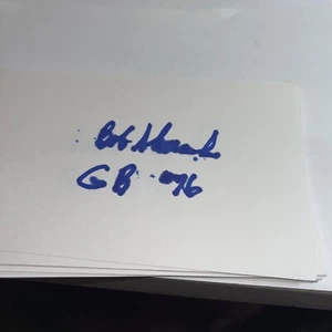 Bob Skoronski 1956 Green Bay Packers Signed 3x5 Index Card - Picture 1 of 1