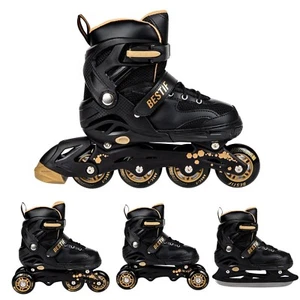 Patines en línea para niños 4 en 1 patines en línea ajustables 30-41 - Imagen 1 de 54