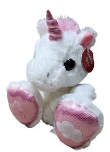 Aurora Taddle Toes NWT Lovey Security Plush Unicorn Pink White Star Cloud 2017