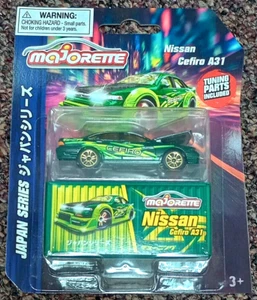 Majorette Japan Serie Tuningteile Nissan Cefiro A31 grün auf Blisterkarte - Bild 1 von 1