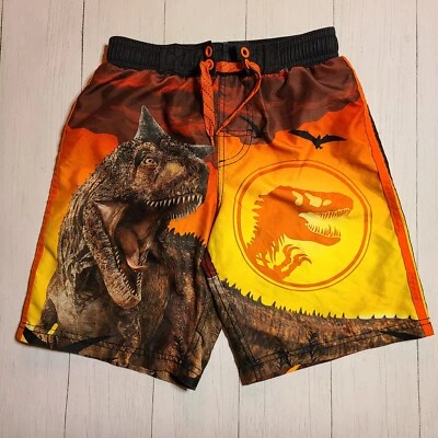 Jurassic Park Boys M 8 Swim Trunks Universal Studios Lined Shorts - Image 1 of 4