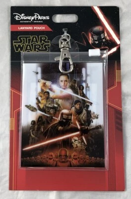 Disney Parks Star Wars Lanyard Pouch Rise of Skywalker WDW Pin Trading - NEW - Image 1 of 3