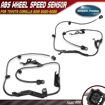 2x Front Driver & Passenger ABS Wheel Speed Sensor for Toyota Corolla 2019-2022 - Image 1 of 4