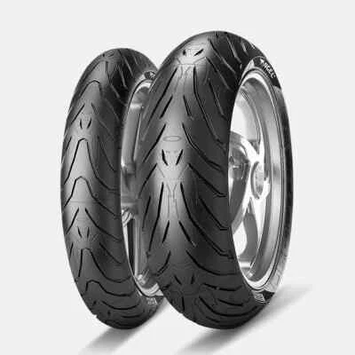 FITS HONDA CBR1100 XX Super Blackbird 1997 PIRELLI ANGELST FRONT & REAR TYRE SET - Image 1 of 4