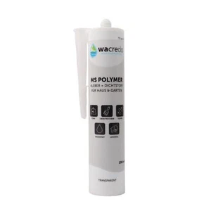 (72,38 EUR/l) Wacredo MS Polymer Adhesivo transparente Lámina de estanque Adhesivo - Imagen 1 de 6