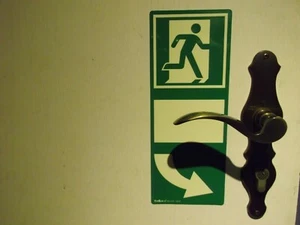 2 Stück nachleuchtende "Türgriffhinterlegung" - Alu-selbstklebend mit 3M - Bild 1 von 2