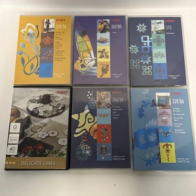 Lote de 6 Tarjetas Creativas Pfaff 2140 Otoño, Suroeste, Carnaval, Edredón, Jardín, Más Foto 1 de 4