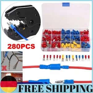 Jeu de 280 connecteurs de câbles, pratiquement triés, femelle, mâle, Crimp-F - Photo 1/12