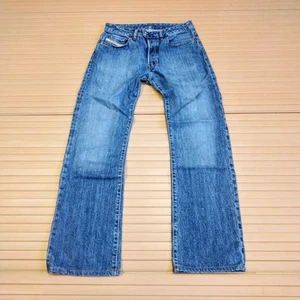 Diesel Rabox Jeans W30 L32 Blue Mens Straight Button Fly Mid Rise Demin Italy - Picture 1 of 12