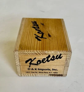 Koetsu Cartridge Wooden Box, Original Made in Japan, Great Condition - Picture 1 of 8