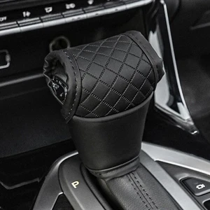 Black Car Interior Gear Shift Knob Cover Shifter Sleeve Protector Accessories - Picture 1 of 9