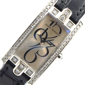 HARRY WINSTON Avenue 332LQW K18WG Quartz Ladies #Okw147 - Picture 1 of 6