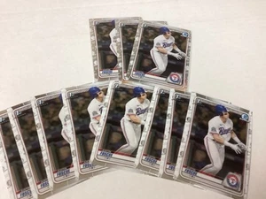 2020 Bowman Chrome Draft BD-124 Justin Fescue 11 Card Lot (3 Ref, 8 Regular) - Picture 1 of 3