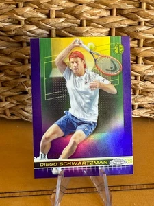 R2655 2024 Topps Cromo Tenis Púrpura Refractor/499 Diego Schwartzman - Imagen 1 de 2