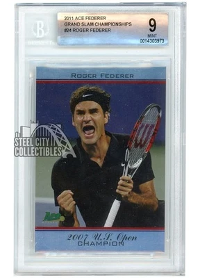 Roger Federer 2011 Ace Grand Slam Championships Card #24 BGS 9 - Image 1 of 2