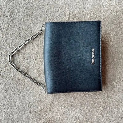 Enzo Angiolini Bolso sin asas Muñequera Monedero Cadena Negra Foto 1 de 4