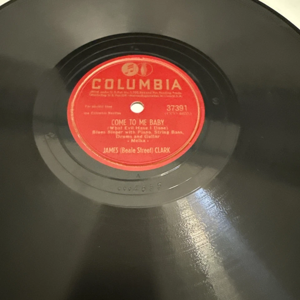 1946 BLUES - James Clark - MUDDY WATERS 78 rpm COLUMBIA 37391 Come To Me Baby E - Imagem 1 de 4