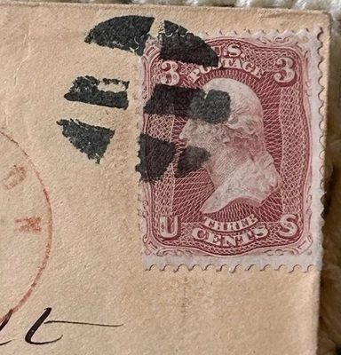 1861-62 3c Washington US Cover Scott #65, Joseph Frost, Jaffrey NH - Image 1 of 4