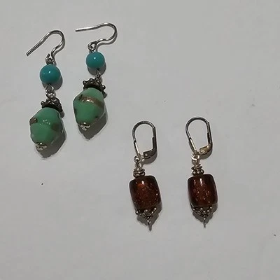 Brincos feitos à mão - Imagem 1 de 4