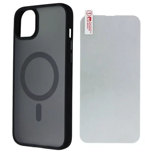 Funda Mybat Pro Piel Esmerilada Sensación para MagSafe para Apple iPhone 14 Plus - Negra - Imagen 1 de 4