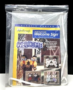 The Needle Craft Shop Glow in the Dark Welcome Sign Kit Project Gift 923344 - Picture 1 of 4