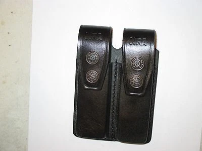 Leather Double Magazine Case .45 - Quantity of 6 - (003NR BLK x 6) - Image 1 of 4