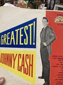 Johnny Cash: Greatest! LP Vinyl Sun Records 1959 Mono Rockabilly Country Western - Picture 1 of 6