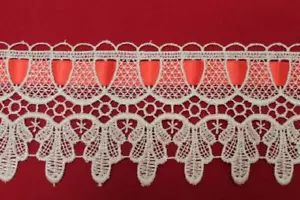 Pizzo merletto in macrame passanastro alto 9,5cm Sweet Trims GB13A passamaneria - Foto 1 di 2