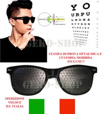 OCCHIALI A FORI STENOPEICI PER ALLENARE LA VISTA METODO BATES MIOPIA