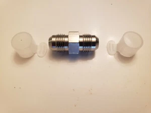 CNG STAINLESS Fuel Filler Neck Adapter Hose Union Fitting Receptacle 3600psi - Picture 1 of 8