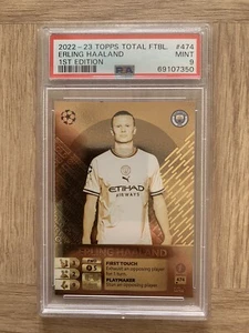 Haaland Topps Total Football Champions League 22/23 Eternal Gold PSA 9 - Picture 1 of 2