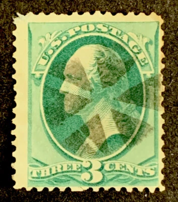 2/883 US Stamps 1880s Scott #? 3c UNH Beautiful Fancy Cancel Fresh See Pictures - Image 1 of 2
