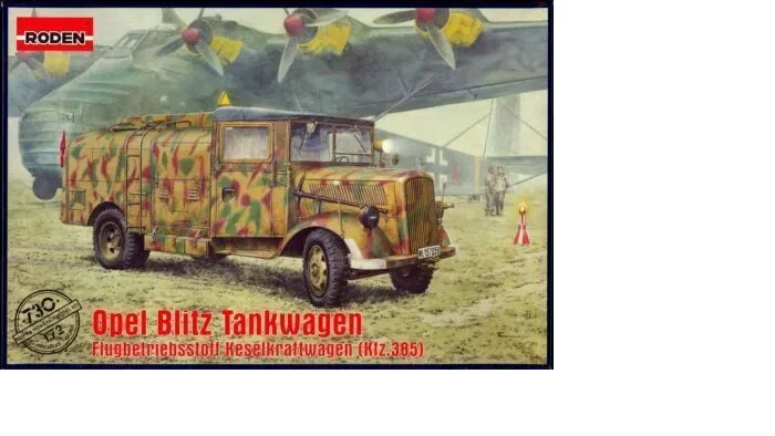 Roden 730 - 1/72 Opel Blitz Kfz.385 Truck Tankwagen - Immagine 1 di 1